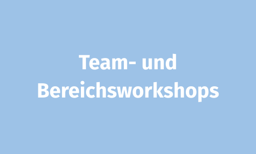 Team- und Bereichsworkshops